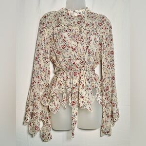 Floral Print Women's Blouse